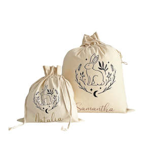 Gift: Easter Treat Bag Pretty Rabbit - Personalised