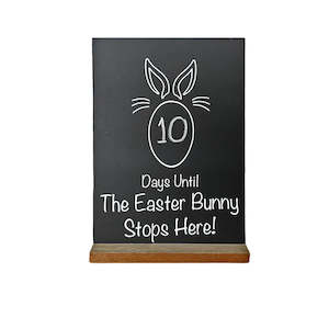 Bunny Easter Countdown Blackboard