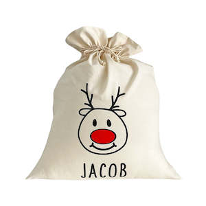 Santa Sack Rudolph Large - Personalised