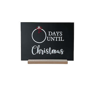 Bauble Christmas Countdown Blackboard