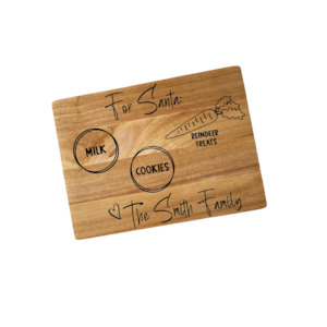 Gift: Personalised Santa Treat Board for Christmas Eve