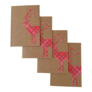 Christmas Card Stag 4 Pack