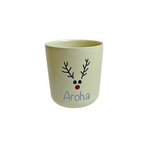 Personalised Rudolph Christmas Bamboo Cup