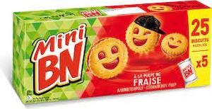 Mini Biscuit Fraise (Strawberry) BN 175g - BBD 11.24