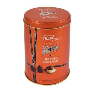 Mathez Cointreau Flavoured Chocolate Truffles in Tin 500g