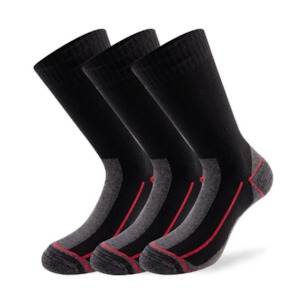 Christmas Gift Ideas: Lenz Men's Multisport Socks 3pk Black/Grey