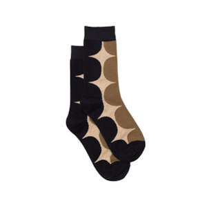 Antler Ogee Black/Khaki/Oat Sock