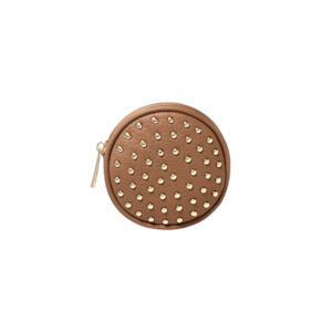 Poppy Stud Pouch Tan