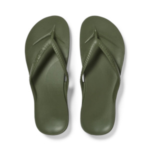 Arch Support Jandals Khaki