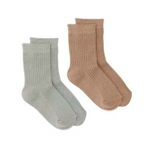 Kids Boots: Jordan Socks 2pk Sage/Tan