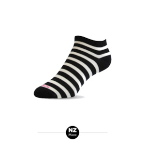 Nz Sock Company: F595 Womens Merino Low Cut Liner Black