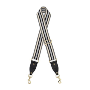 Antler: Antler Bag Strap Silver/Gold Stripe