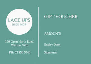 Lace Ups Gift Voucher