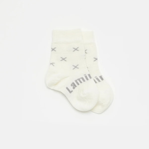 Baby Merino Wool Crew Socks Fox