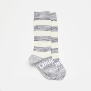 Baby Merino Wool Kneehigh Socks Pebble