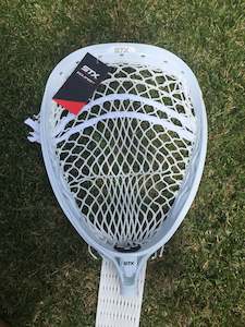 STX Eclipse 2 Lacrosse Goalie Complete Stick. White Head with White Strings, STX…