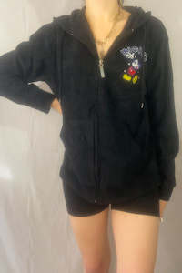 Clothing: Mickey Zip Through Hoodie - Medium