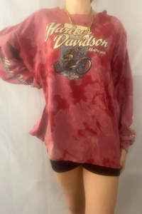 Restyled Harley Davidson Long Sleeve Tee - XL