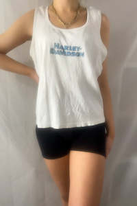 Clothing: Harley Davidson Cropped Singlet - XL