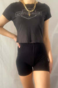 Harley Davidson Cropped Tee - XS