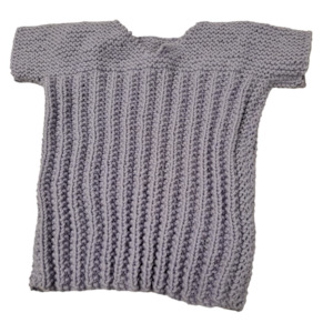 Handmade Woollen Singlet - Lilac