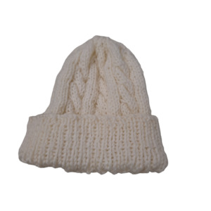 Handmade Woollen baby Hat - White