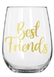 Stemless Wine Glass - Best Friends