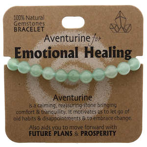 Accessories: Natural Gemstone Bracelet - Aventurine for Emotional Healing