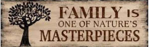 Wooden Sign - Family Masterpiece