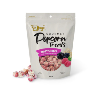 Dr Bugs Gourmet Popcorn - Berry Sorbet 120g