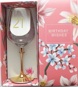 21st Jasmine Charm Wine Glass