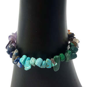 Crystals: Chakra 5mm Chip Bracelet