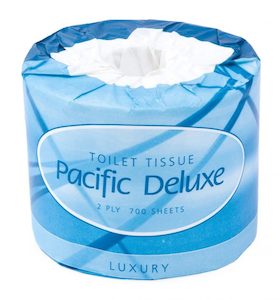 2 Ply Pacific Deluxe 700 Sheet Toilet Rolls