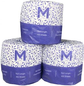 2 Ply 400 Sheet Wrapped Toilet Rolls