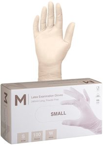 Sanitary disposal: Latex Powder Free Gloves White- Small