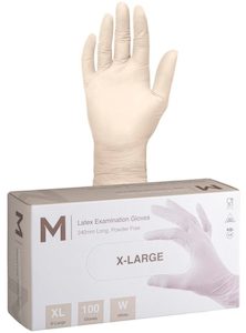 Latex Powder Free Gloves White - Extra Large