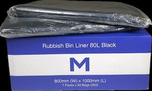 Sanitary disposal: 80 Litre Black Rubbish Bags