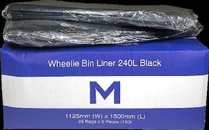 240 Litre Large Black Rubbish Bags