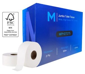 2 Ply Jumbo Toilet Rolls