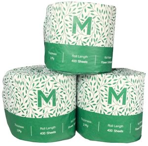 2 Ply 400 Sheet Recycled Toilet Rolls