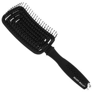 SILVER BULLET Black Velvet Detangle Vent Hair Brush