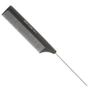 Silver Bullet: SILVER BULLET Carbon Metal Tail Hair Comb