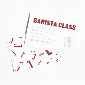 Barista Class Voucher