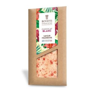 Dairy product wholesaling: Bovetti White Chocolate Raspberry 100g