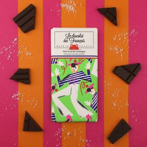 Chocolat des Francais Marin Dk Choc/Camargue Salt 80g