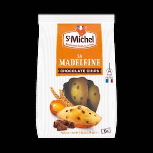 Dairy product wholesaling: St Michel Madeleine Choco Chips 150g Individual Wrap