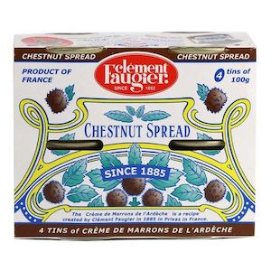 Dairy product wholesaling: Faugier Chestnut Cream 4x100g