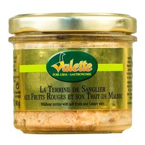 Dairy product wholesaling: Valette Duck Terrine Figs & Loupiac Wine 65g