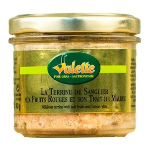 Valette Terrine de Sanglier aux Fruits Rouges 90g