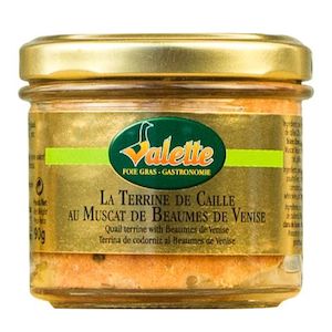 Dairy product wholesaling: Valette Paté de Cailles/Beaumes de Venise 90g